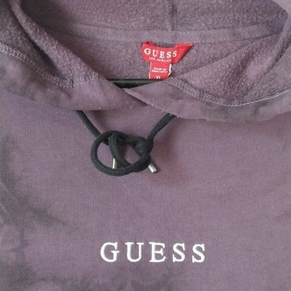 Guess Sweatshirt Purple Hoodie Tie Dye Size XL - Picture 3 of 6